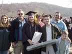 The family with Vick's after graduation